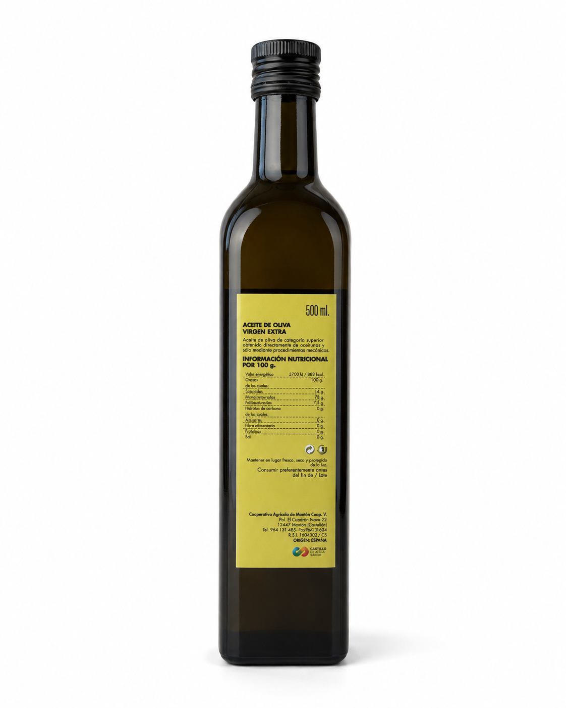 Etiqueta botella 500