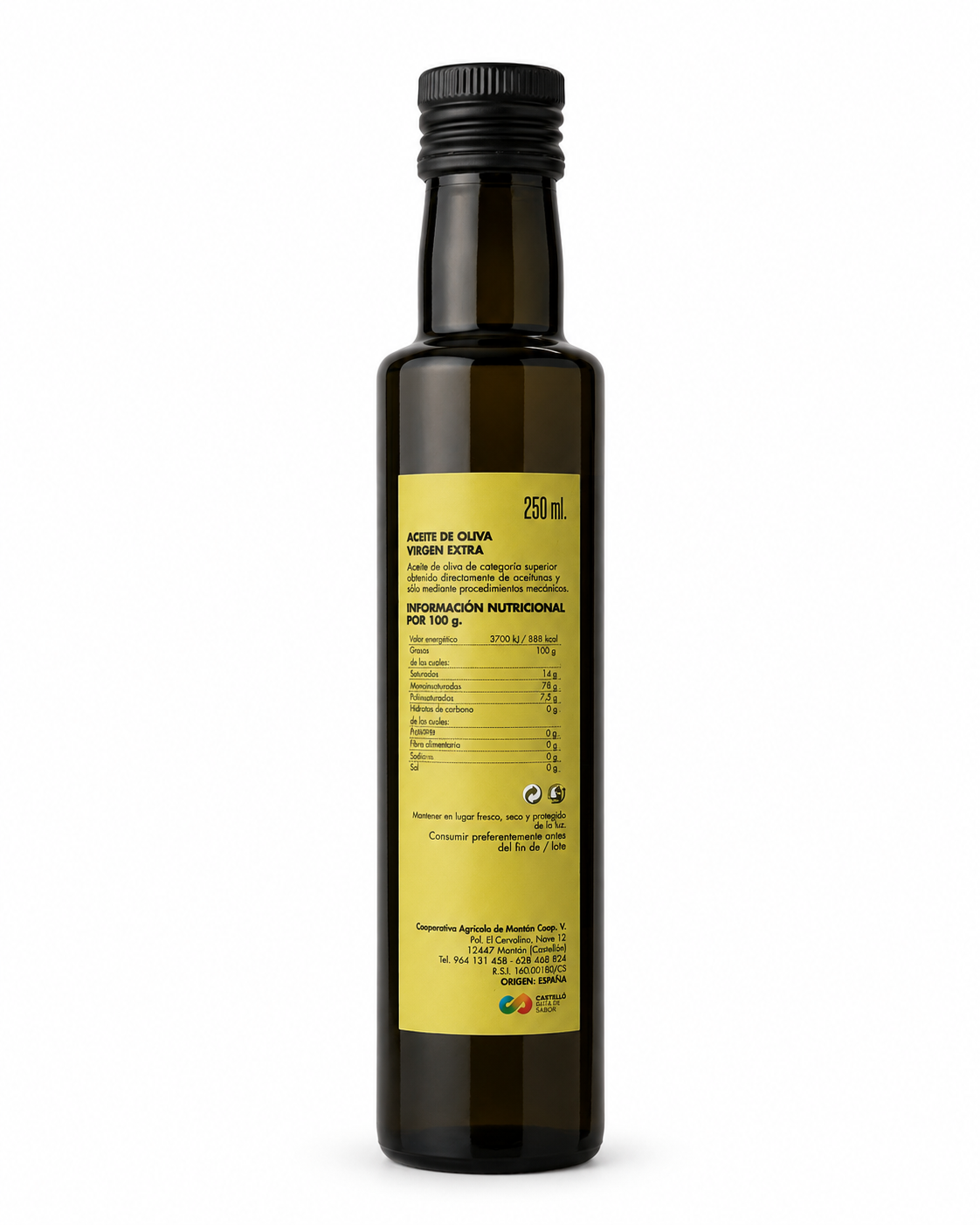 Etiqueta botella 250